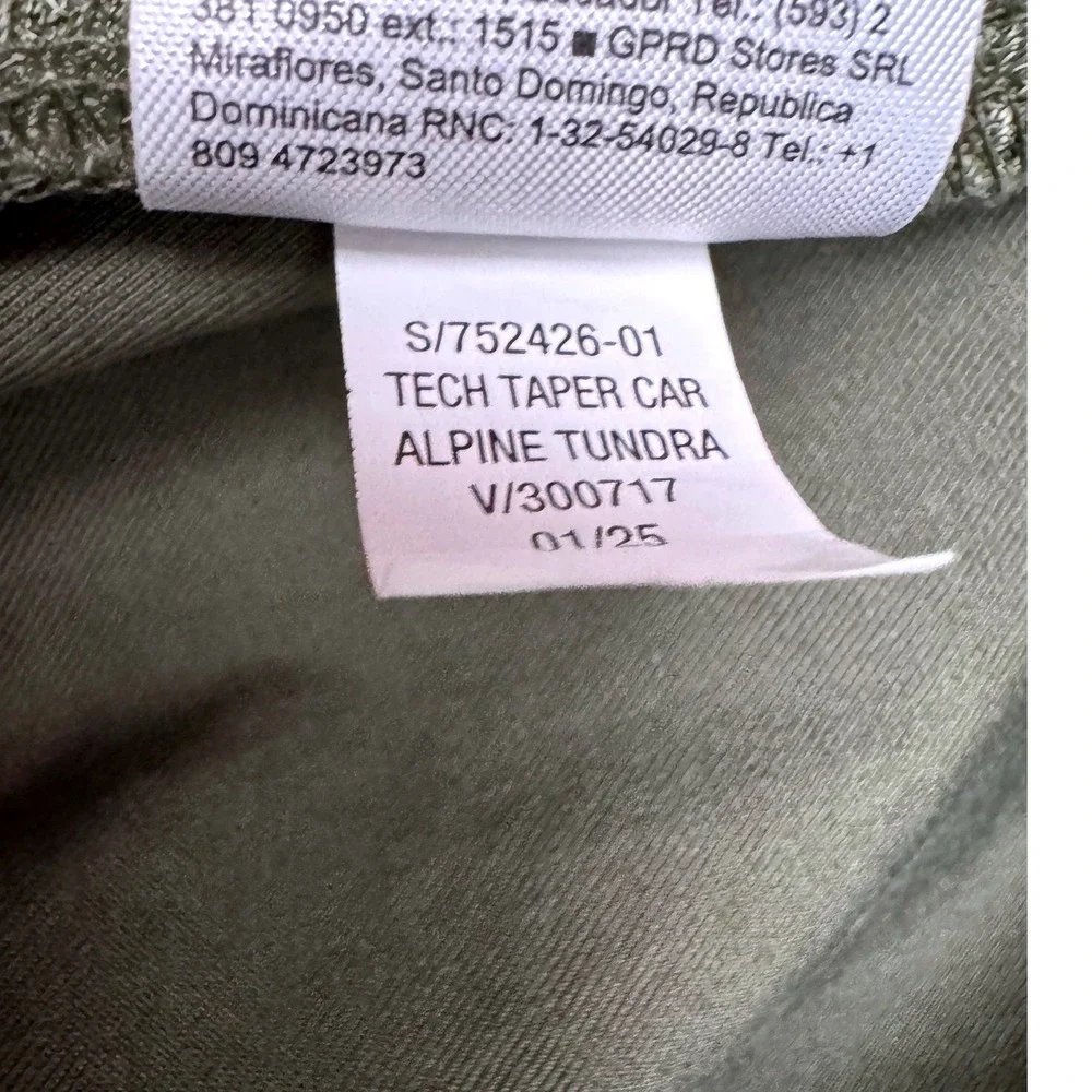 Old Navy Tech Taper Cargo Pants Alpine Tundra Olive Size XL 14-16 Quick Dry